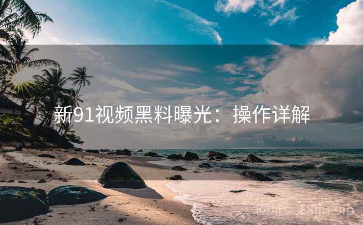 新91视频黑料曝光：操作详解