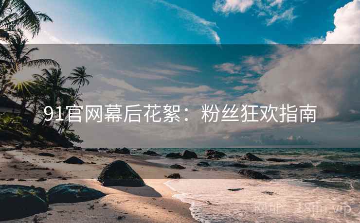91官网幕后花絮：粉丝狂欢指南