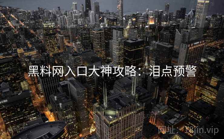 黑料网入口大神攻略：泪点预警